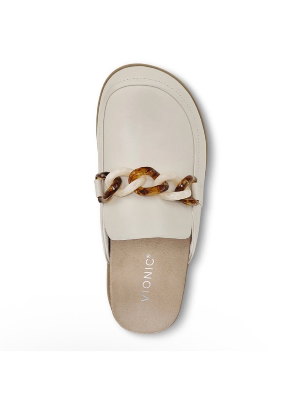 Vionic Women's Joyful Georgie Slip-On Leather and Suede Mules